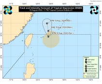 LPA develops into Tropical Depression Dindo 